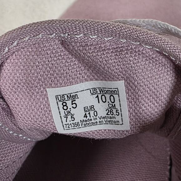 Vans Women's 10 Athletic Shoes Violet Suede White Accents Sparkle Laces Sneakers - Picture 9 of 9